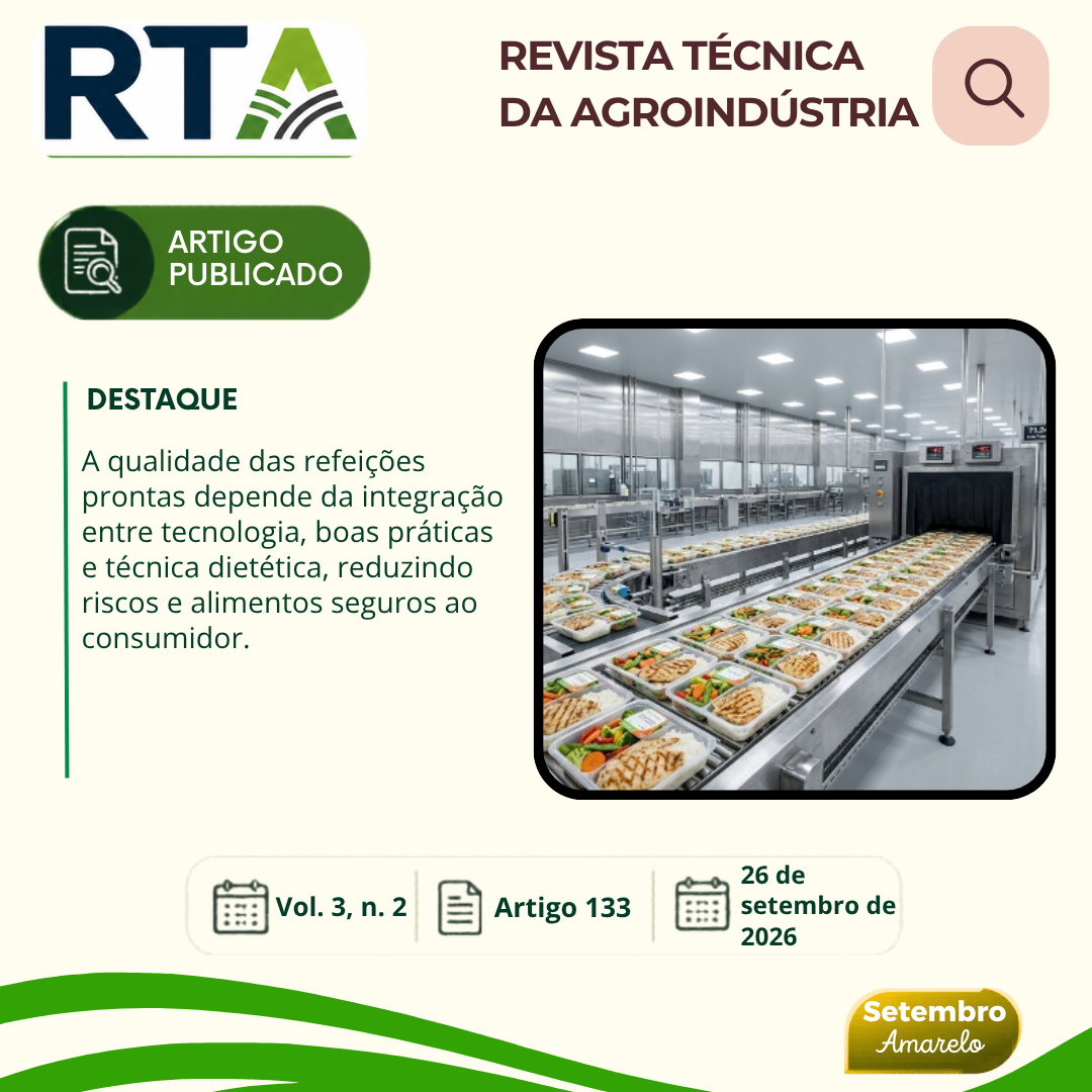 ASPECTOS REGULATÓRIOS E DE PADRONIZAÇÃO NA PRODUÇÃO DE REFEIÇÕES PRONTAS PARA CONSUMO
